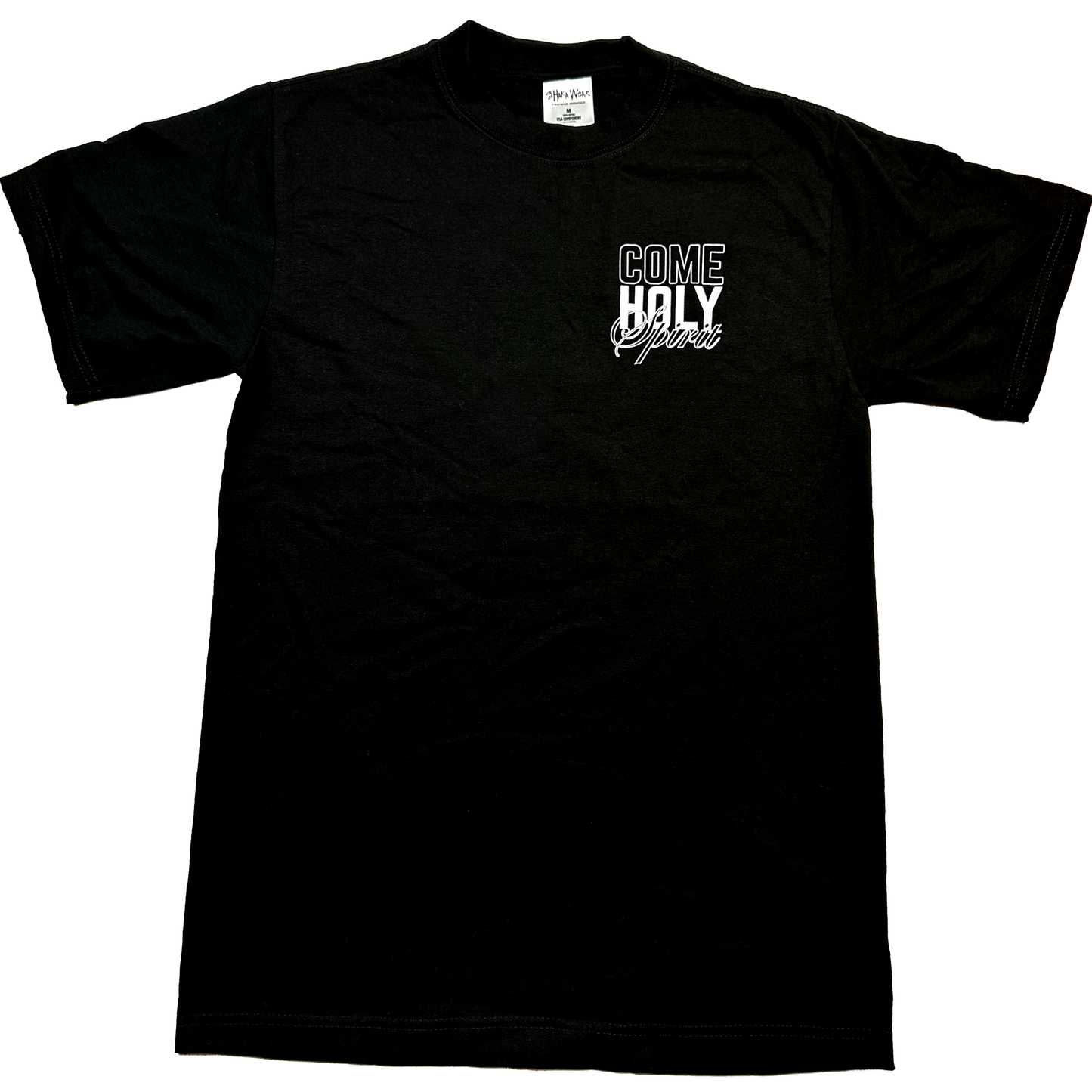 Black 'Come Holy Spirit' Oversized Tee